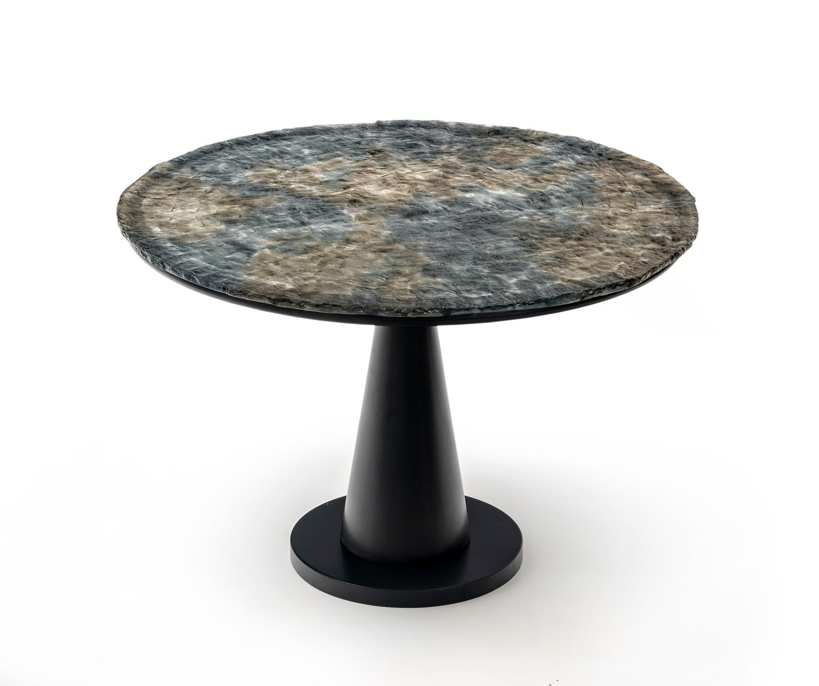 Strait Table Strait Large Round Table – Fy-Shan Glass Studio