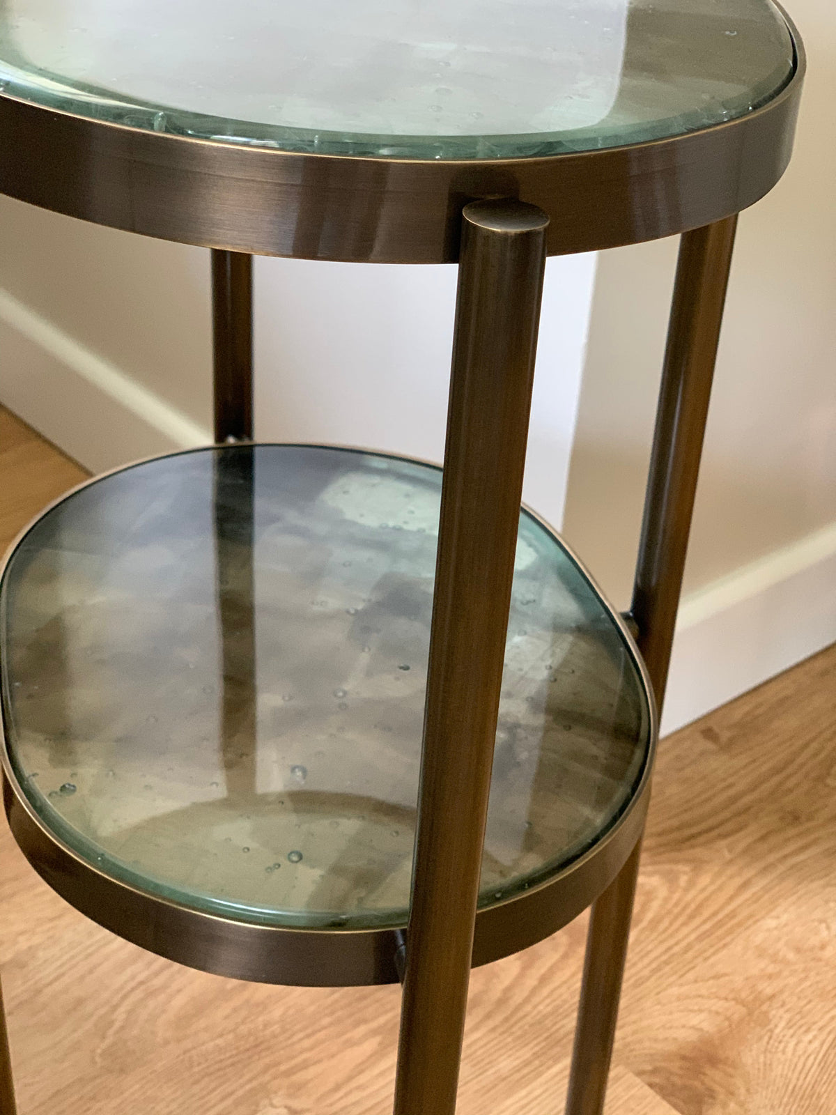 Strait Table Strait Doubles Side Table – Fy-Shan Glass Studio